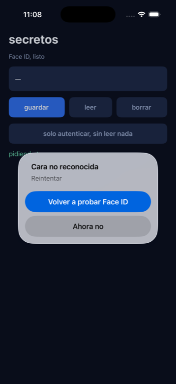 A non-matching face is rejected